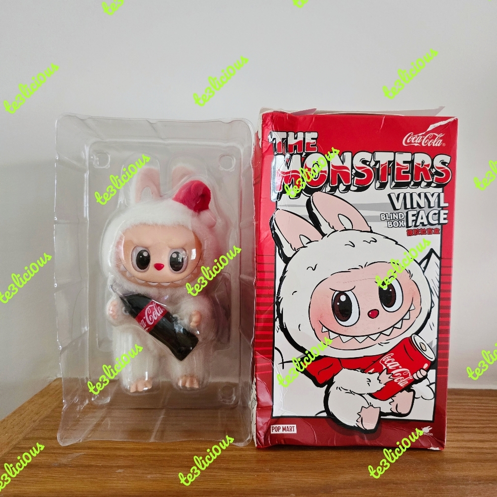 POP MART LABUBU THE MONSTERS COCA COLA VINYL FACE PENDANT - Picture 11 of 14